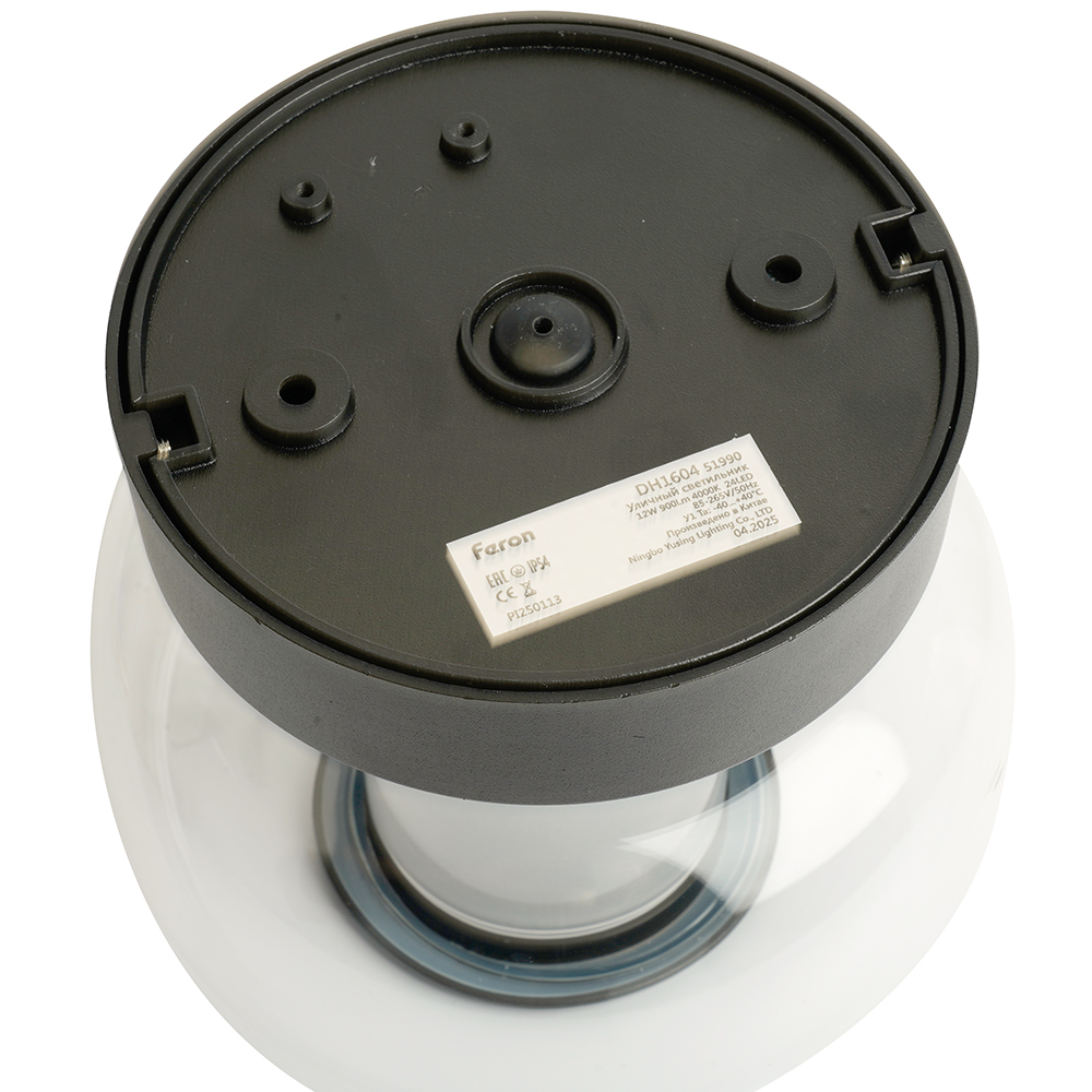 Светильник уличный светодиодный Feron DH1604, 12W, 900Lm, 4000K, черный от компании Ферон по цене 