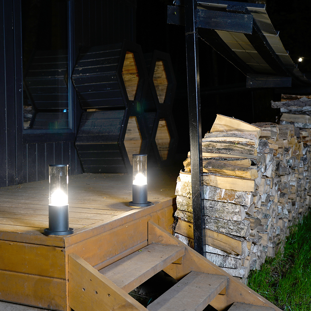 Светильник садово-парковый Feron DH1303, столб,  E27 230V, черный от компании Ферон по цене 