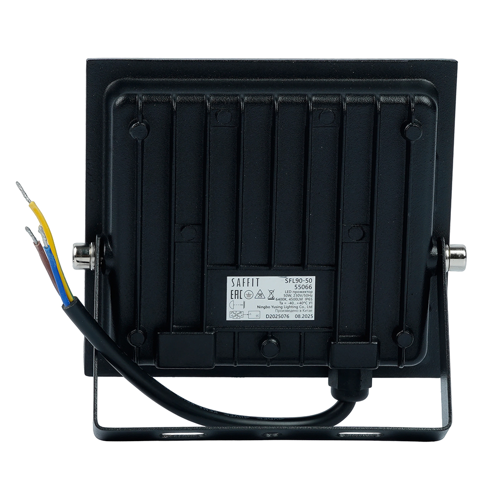 Светодиодный прожектор SAFFIT SFL90-50 IP65 50W 6400K черный от компании Ферон по цене 