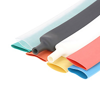 Термоусадочная трубка STEKKER HST-2512-100M, длина 100 см., коэф. усадки 2:1, мультиколор 39727