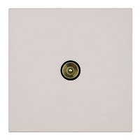 Розетка телевизионная 1-местная (механизм), STEKKER, 75 Ом, 5-862МГц, серия Мия, RST00-3108-08, пудровый жемчуг 50479