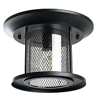 Светильник садово-парковый Feron PL723 на потолок  60W E27 230V, черный 48387 Светильник садово-парковый Feron PL723 на потолок  60W E27 230V, черный 48387
