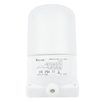 Светильник НББ 01-60-102 129х152х89мм, E27 max 60Вт, наклонный керам. корпус, стекло, IP65, белый 53165