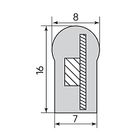 Cветодиодная LED лента Feron LS720 неоновая, 120SMD(2835)/м 9.6Вт/м 50м 220V 4000К IP67