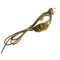Сетевой шнур с диммером 230V 2м, золото, DM103-200W Сетевой шнур с диммером 230V 2м, золото, DM103-200W