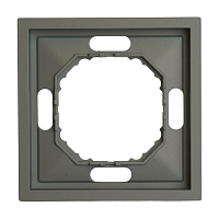 Рамка STEKKER, PFR00-5001-10 1-местная, серия Эмили, платиново-серый, soft touch 49962 Рамка STEKKER, PFR00-5001-10 1-местная, серия Эмили, платиново-серый, soft touch 49962