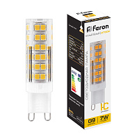 Лампа светодиодная Feron LB-433 G9 7W 175-265V 2700K 25766 Лампа светодиодная Feron LB-433 G9 7W 175-265V 2700K 25766