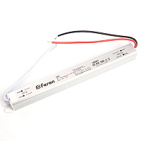Трансформатор электронный для светодиодной ленты 24W 12V( ультратонкий драйвер), LB001 FERON Артикул 48011 Трансформатор электронный для светодиодной ленты 24W 12V( ультратонкий драйвер), LB001 FERON Артикул 48011