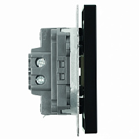 Переключатель перекрестный 1-клавишный (механизм), STEKKER, 250В, 10А, серия Эмили, RSW10-5110-05, черный уголь, soft touch 49845