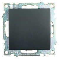 Переключатель 1-клавишный (механизм), STEKKER GLS10-7105-05, 250V, 10А, серия Катрин, черный 39604 Переключатель 1-клавишный (механизм), STEKKER GLS10-7105-05, 250V, 10А, серия Катрин, черный 39604