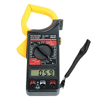 MTM M266 Клещи токоизмерительные, 1999 отсчетов,  батарея крона, ручная регулировка, черный/желтый MTM M266 Клещи токоизмерительные, 1999 отсчетов,  батарея крона, ручная регулировка, черный/желтый