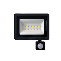 Светодиодный прожектор SAFFIT с выносным датчиком SFL80-50 IP65 50W 6400K черный 29524 Светодиодный прожектор SAFFIT с выносным датчиком SFL80-50 IP65 50W 6400K черный 29524