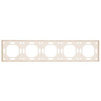 Рамка STEKKER, PFR00-5005-08 5-местная, серия Эмили, кашемир, soft touch 49914