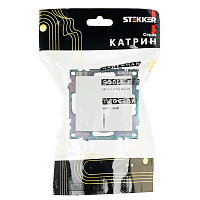 Выключатель 1-клавишный c индикатором (механизм) STEKKER GLS10-7101-01, 250В, 10А, серия Катрин, белый 39299 Выключатель 1-клавишный c индикатором (механизм) STEKKER GLS10-7101-01, 250В, 10А, серия Катрин, белый 39299