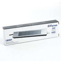 Трансформатор электронный для светодиодной ленты 60W 24V (драйвер), LB007 Трансформатор электронный для светодиодной ленты 60W 24V (драйвер), LB007