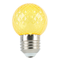 Лампа светодиодная Feron LB-385 Шарик желтый прозрачный E27 1W 230V 52161