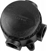 Монтажная разветвительная коробка КЭМ 1-10-3Б, 380V, 95х48х110, черный 29848 Монтажная разветвительная коробка КЭМ 1-10-3Б, 380V, 95х48х110, черный 29848