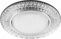 Светильник встраиваемый с белой LED подсветкой Feron CD4020 потолочный GX53 без лампы прозрачный 41293 Светильник встраиваемый с белой LED подсветкой Feron CD4020 потолочный GX53 без лампы прозрачный 41293
