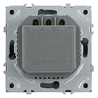 Выключатель карточный (механизм), STEKKER, 250В, 40А, серия Эмили, RSW40-5114-10, платиново-серый, soft touch 50699