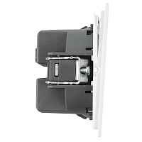 Выключатель 1-клавишный (механизм), STEKKER, 250В, 10А, серия Мия, RSW10-3103-01, белая магнолия 50428