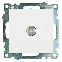 Розетка телевизионная 1-местная (механизм), STEKKER GLS00-7108-01, 75 Ом, 5-862МГц, серия Катрин, белый 39306 Розетка телевизионная 1-местная (механизм), STEKKER GLS00-7108-01, 75 Ом, 5-862МГц, серия Катрин, белый 39306