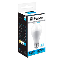 Лампа светодиодная Feron LB-98 Шар E27 20W 175-265V 6400K 25789 Лампа светодиодная Feron LB-98 Шар E27 20W 175-265V 6400K 25789