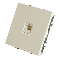 Розетка компьютерная 1-местная RJ-45 (механизм), STEKKER, серия Эмили, RST00-5117-01, белый фарфор, soft touch  49873 Розетка компьютерная 1-местная RJ-45 (механизм), STEKKER, серия Эмили, RST00-5117-01, белый фарфор, soft touch  49873