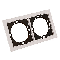 Рамка 2-местная, STEKKER, серия Мия, PFR00-3002-08, пудровый жемчуг 50487