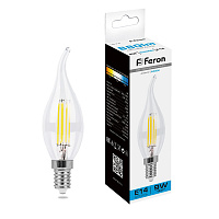 Лампа светодиодная Feron LB-74 Свеча на ветру E14 9W 230V 6400K 38235 Лампа светодиодная Feron LB-74 Свеча на ветру E14 9W 230V 6400K 38235
