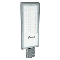 Светодиодный уличный консольный светильник Feron SP3034 80W 6400K 230V, серый 41580 Светодиодный уличный консольный светильник Feron SP3034 80W 6400K 230V, серый 41580