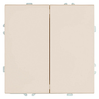 Переключатель перекрестный 2-клавишный (механизм), STEKKER, 250В, 10А, серия Эмили, RSW10-5111-08, кашемир, soft touch 50165