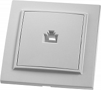 Розетка компьютерная 1-местная  RJ-45 STEKKER, PST00-9007-01, серия Эрна, белый  39047 Розетка компьютерная 1-местная  RJ-45 STEKKER, PST00-9007-01, серия Эрна, белый  39047