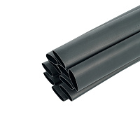 Термоусадочная трубка клеевая STEKKER HST-1916-100BK, длина 100 см., коэф. усадки 3:1, черный 39756