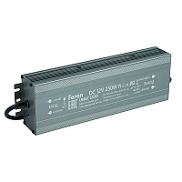 Трансформатор электронный для светодиодной ленты 250W 12V IP67 (драйвер), LB007 FERON Артикул 53081
