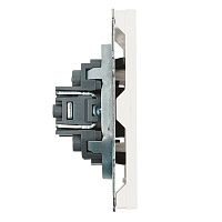 Заглушка (механизм), серия Эмили, белый фарфор, soft touch, RST00-5116-01 49883