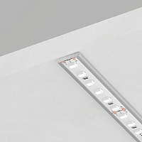 Профиль  накладной 12х2мм, алюминиевый, серебро, 2м, CAB285