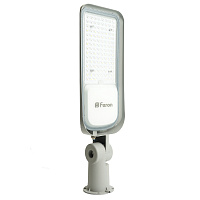 Светодиодный уличный консольный светильник Feron SP3060 80W 6400K 100-265V/50Hz, серый 48686 Светодиодный уличный консольный светильник Feron SP3060 80W 6400K 100-265V/50Hz, серый 48686