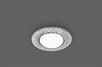 Светильник встраиваемый с белой LED подсветкой Feron CD4021 потолочный GX53 без лампы прозрачный 29474 Светильник встраиваемый с белой LED подсветкой Feron CD4021 потолочный GX53 без лампы прозрачный 29474