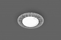 Светильник встраиваемый с белой LED подсветкой Feron CD4022 потолочный GX53 без лампы прозрачный 29475 Светильник встраиваемый с белой LED подсветкой Feron CD4022 потолочный GX53 без лампы прозрачный 29475