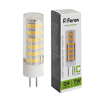 Лампа светодиодная Feron LB-433 G4 7W 175-265V 4000K 25864 Лампа светодиодная Feron LB-433 G4 7W 175-265V 4000K 25864