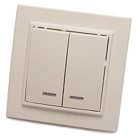 Выключатель 2-клавишный с индикатором, STEKKER, PSW10-9002-02, 250В, 10А, серия Эрна, слоновая кость 39229 Выключатель 2-клавишный с индикатором, STEKKER, PSW10-9002-02, 250В, 10А, серия Эрна, слоновая кость 39229