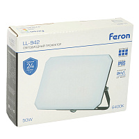 Светодиодный прожектор Feron LL-942 IP65 50W 6400K 51045 Светодиодный прожектор Feron LL-942 IP65 50W 6400K 51045