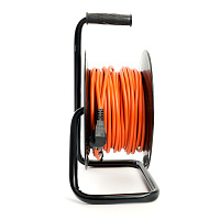 Удлинитель на катушке Stekker STD03-44-30 Standart 4-местный с/з ПВС 3*1,5, оранжевый, 16А, IP44, 30м (80102) 50172