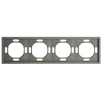 Рамка STEKKER, PFR00-5004-10  4-местная, серия Эмили, платиново-серый, soft touch 49965 Рамка STEKKER, PFR00-5004-10  4-местная, серия Эмили, платиново-серый, soft touch 49965