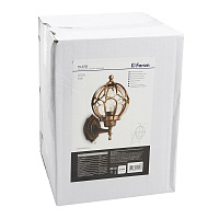 Светильник садово-парковый Feron PL3701  круглый на стену вверх 60W 230V E27, черное золото 11349 Светильник садово-парковый Feron PL3701  круглый на стену вверх 60W 230V E27, черное золото 11349