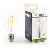 Лампа светодиодная Feron LB-613 Шар E27 13W 175-265V 4000K 38240 Лампа светодиодная Feron LB-613 Шар E27 13W 175-265V 4000K 38240