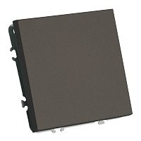 Переключатель 1-клавишный (механизм), STEKKER, 250В, 10A, серия Эмили, RSW10-5105-09, антрацит, soft touch 49919