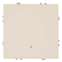 Выключатель 1-клавишный c индикатором (механизм), STEKKER, 250В, 10А, серия Эмили, RSW10-5101-08, кашемир, soft touch 49889