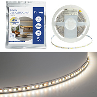 Лента светодиодная 192SMD(2835)/м 16Вт/м 24V 5000*8*1.44мм 3000К+6500K, IP20, LS504 Лента светодиодная 192SMD(2835)/м 16Вт/м 24V 5000*8*1.44мм 3000К+6500K, IP20, LS504