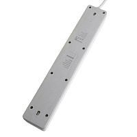 Сетевой фильтр 6-местный с/з STEKKER HM20-61-02 3x1мм2, 1,8 м, серия Optima, белый 50095 Сетевой фильтр 6-местный с/з STEKKER HM20-61-02 3x1мм2, 1,8 м, серия Optima, белый 50095